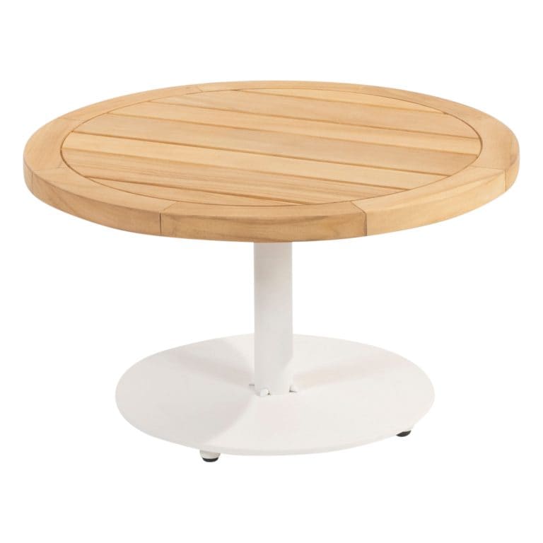 4 Seasons Outdoor Volta lounge tafel 60 cm rond White
