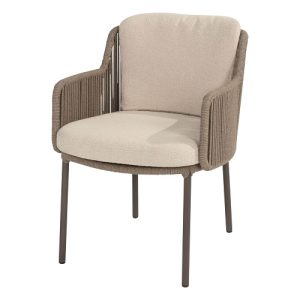 4 Seasons Outdoor Bernini dining chair kleur Terre