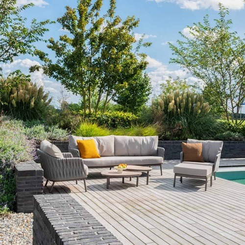 4 Seasons Outdoor Cannes sofa set Terre 5 delig - Afbeelding 2