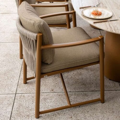 4 Seasons Outdoor Marina dining set 7 delig Amber met Colorado 160 cm tafel - Afbeelding 2