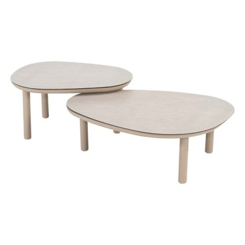 4 Seasons Outdoor Monroe koffie tafels 2 stuks Latte