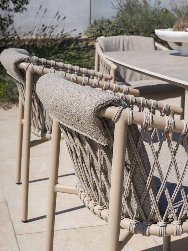 4 Seasons Outdoor Allora dining chair Latte - Afbeelding 3