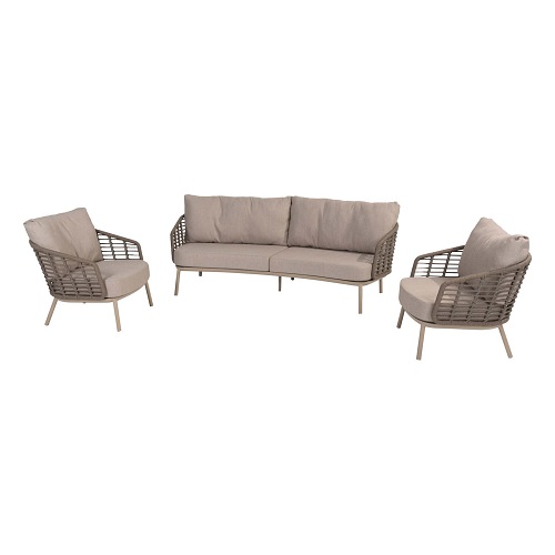 4 Seasons Outdoor Puglia Sofa set 3 delig Latte