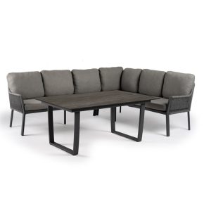 Tierra Outdoor Dining set LIV Model Rechts + tafel liv trespa