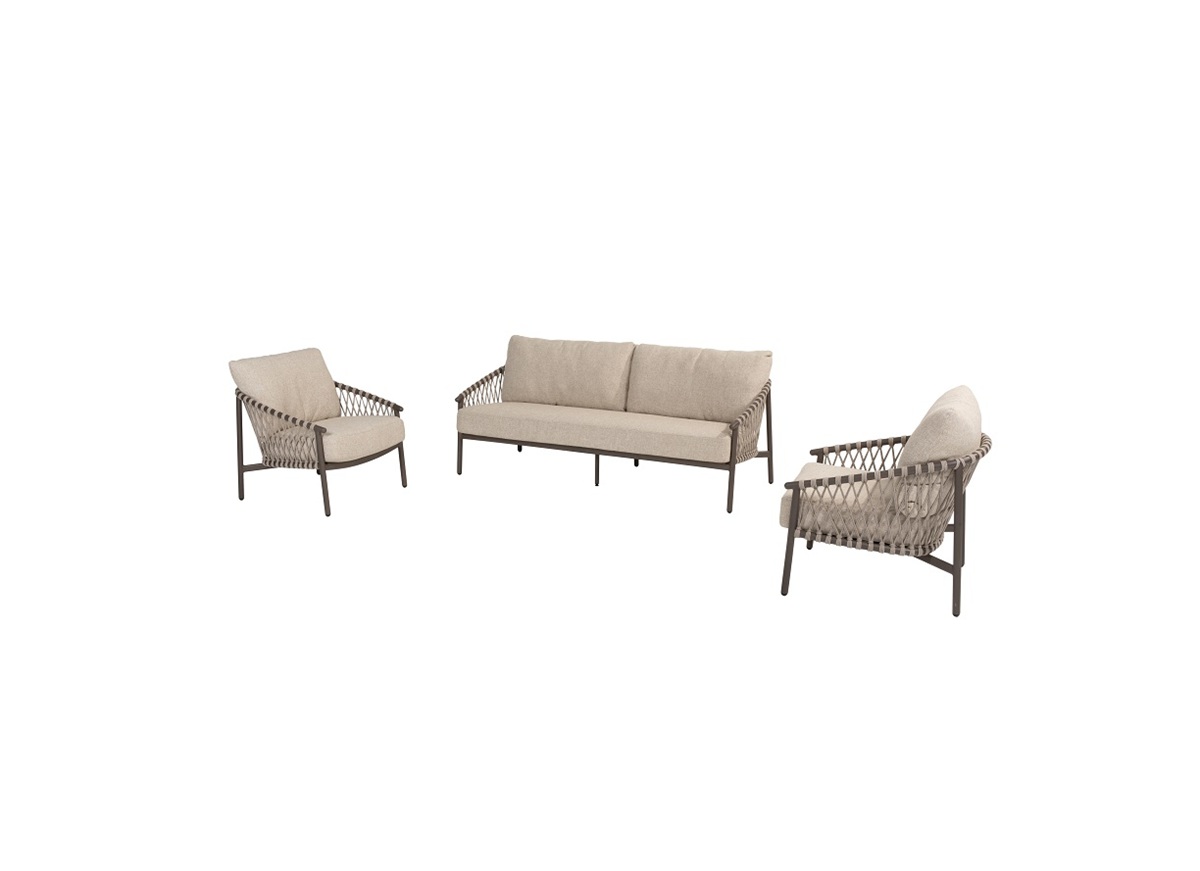 4 Seasons Outdoor Allora Sofa set 3 delig Terre