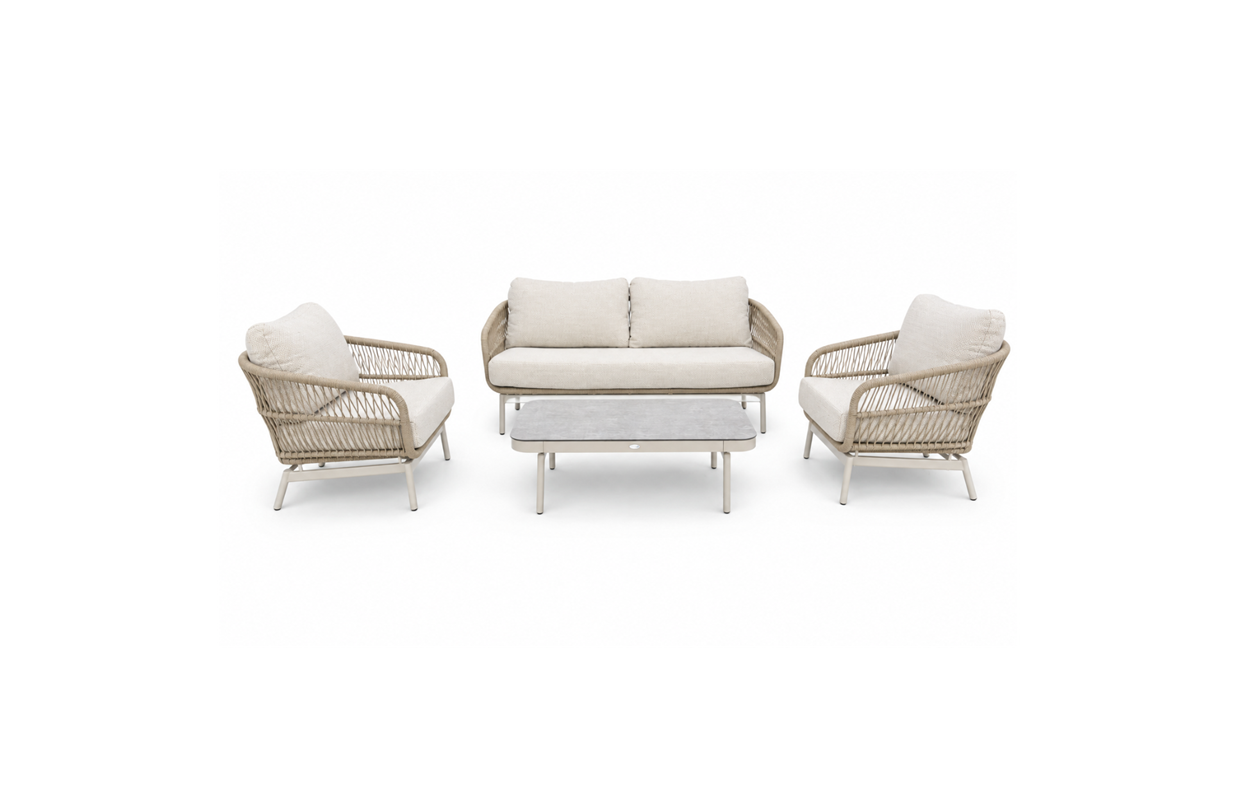 Sens Line Carlijn sofa set Taup/Sand 4 delig