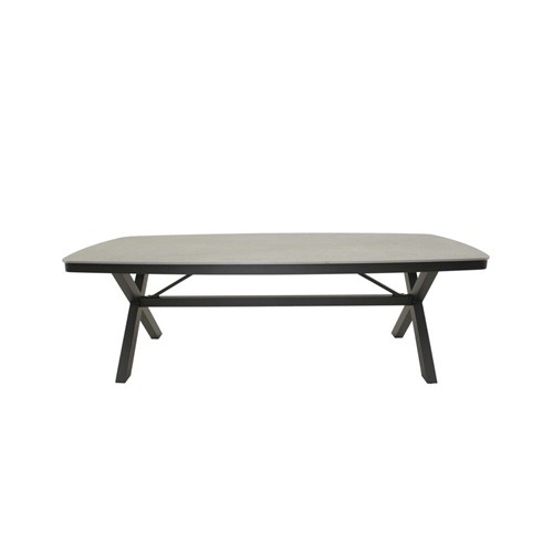 Lesli Living Davos dining tafel 240 cm Deens ovaal Antraciet - Afbeelding 2