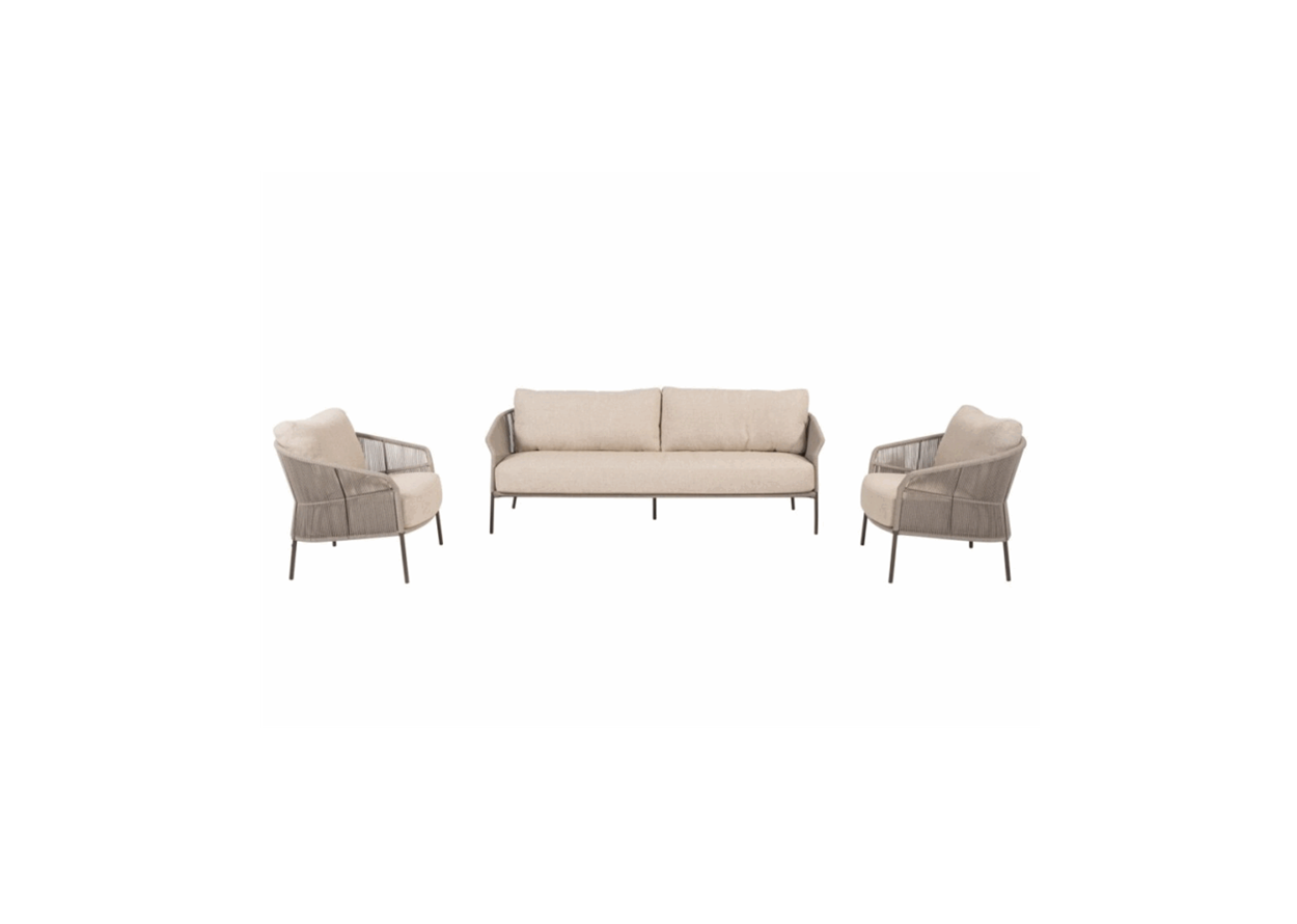 4 Seasons Outdoor Florence sofa set 3 delig terre