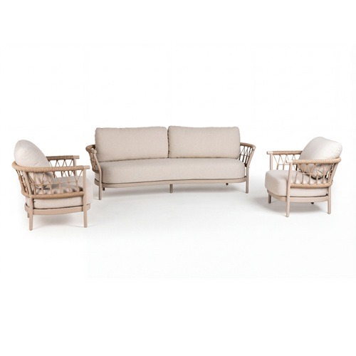 Tierra Outdoor Fresca sofa set Champagne 3 delig