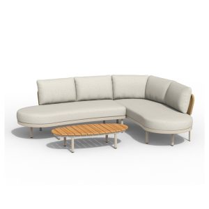 Tierra Outdoor Fumanu lounge set Champagne