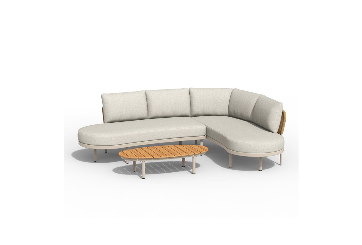 Tierra Outdoor Fumanu lounge set Champagne