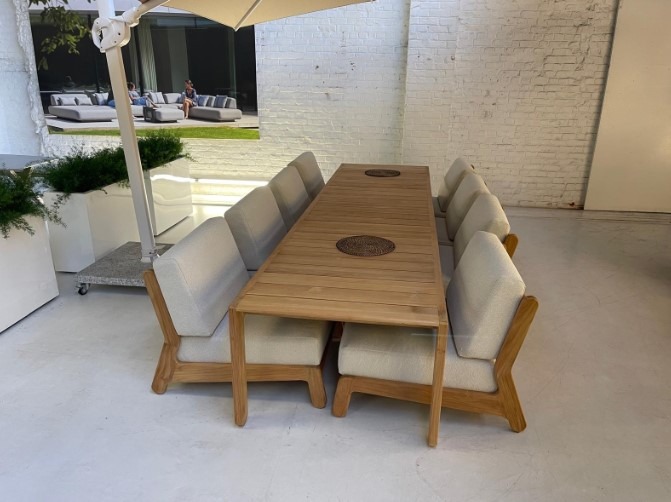 Gescova Outdoor Grace low dining set 9 delig - Afbeelding 3