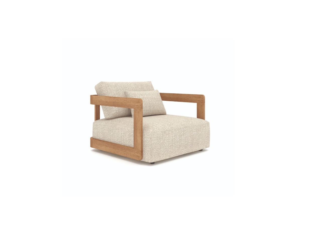 Gescova Outdoor Rafa lounge chair ecru/taupe Teak