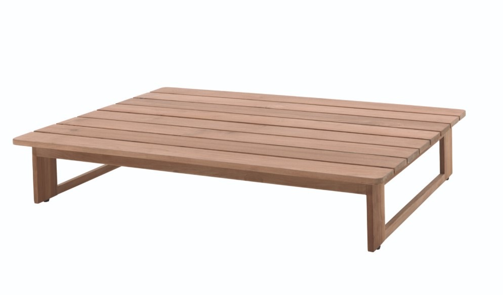 Gescova Outdoor Rafa lounge set 4 delig ecru/taupe Teak - Afbeelding 4