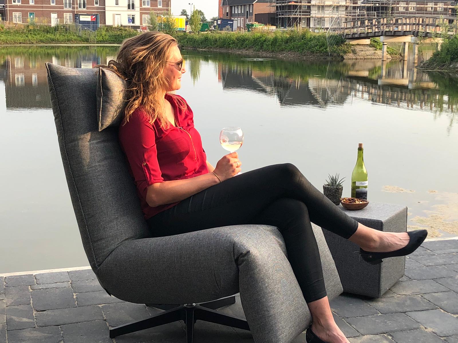 Chill Line Indi Relax stoel Antraciet - Afbeelding 4
