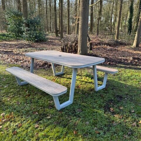 Sens Line Picknickbank Lazio 200 cm Taupe - Afbeelding 2