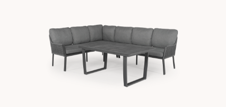 Tierra Outdoor Dining set LIV Model Links + tafel trespa