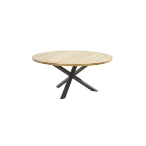 4 Seasons Outdoor Prado Teak Top Tafel 160 cm RVS onderstel