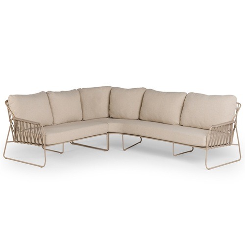Tierra Outdoor Rivera corner set Champagne 3 delig