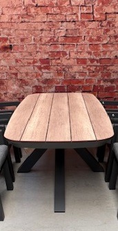 Sens line Bradford HPL tafel 220 cm woodlook - Afbeelding 2