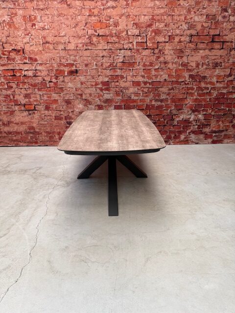 Sens Line Donna dining tafel 220 x 100 cm antraciet - Afbeelding 2