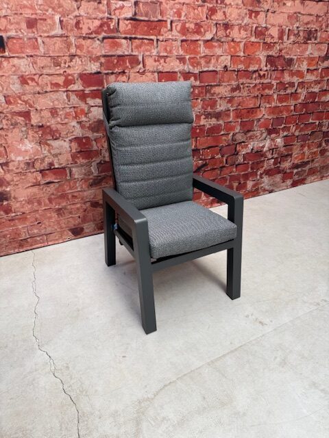 Sens Line Montana dining chair verstelbaar antraciet met antraciet kussen - Afbeelding 2