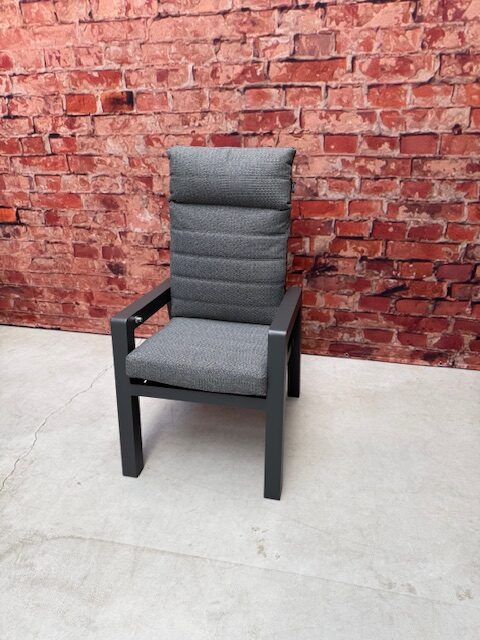 Sens Line Montana dining chair verstelbaar antraciet met antraciet kussen