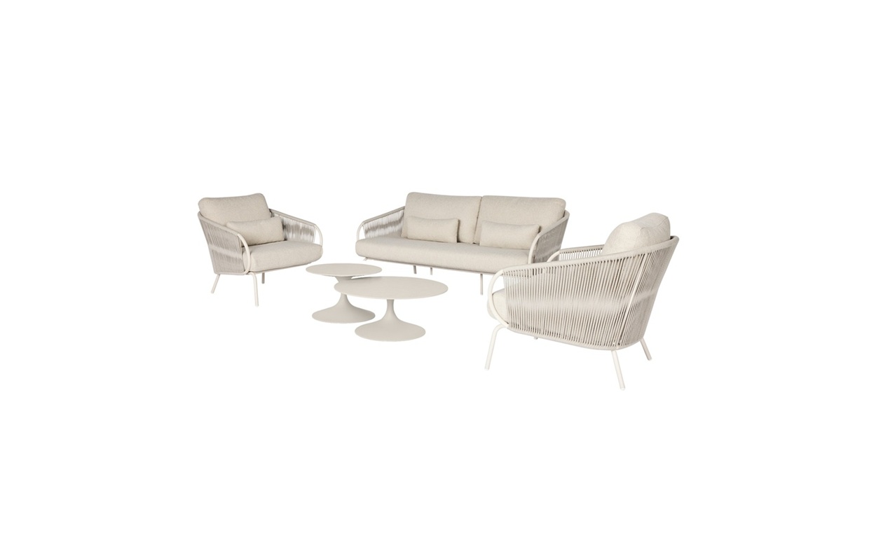 Suns Dolce sofa set incl. Nova lounge tafels 80 & 60 cm 5 delig