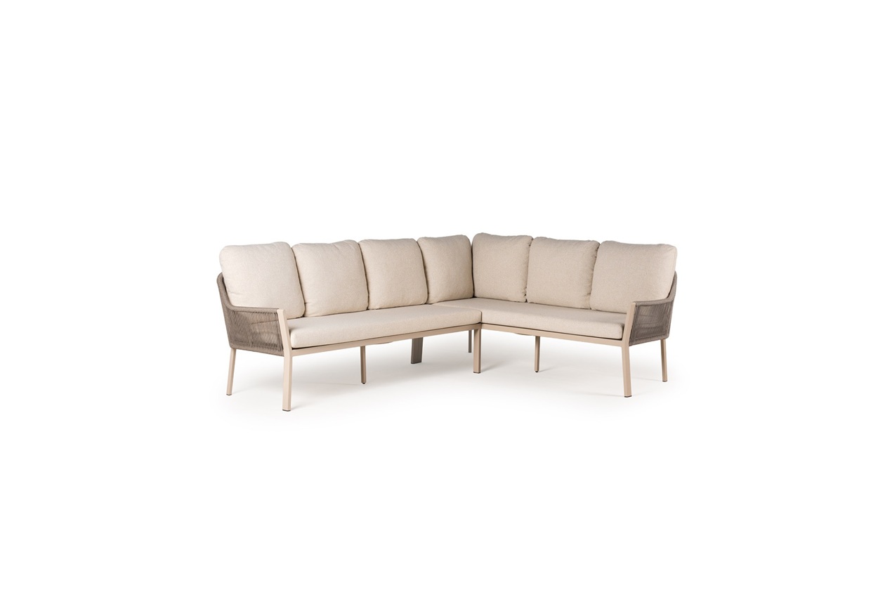 Tierra Outdoor dining set Liv model Rechts champagne