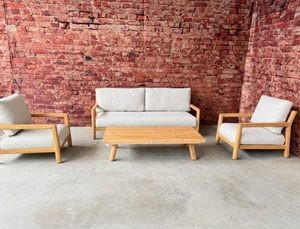 Tierra Outdoor Oasis sofa set Teak 4 delig