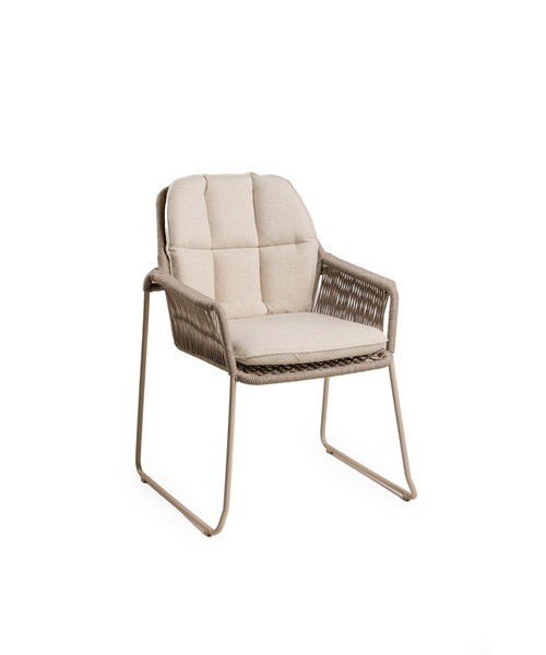 Tierra Outdoor Rivera dining chair Champagne