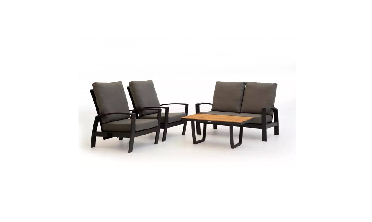 Tierra Outdoor Valencia sofa set charcoal
