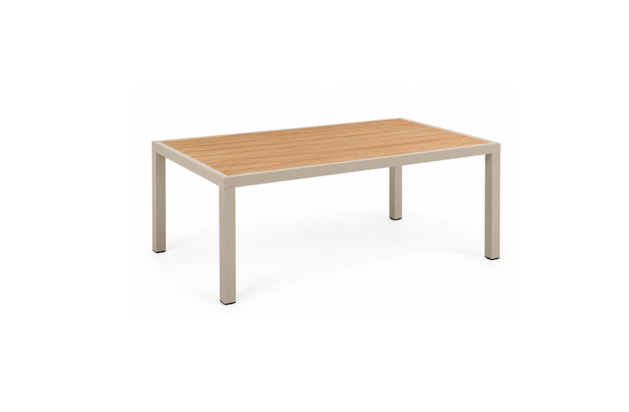 Sens Line Amari dining tafel 210 cm Aluminium Sand
