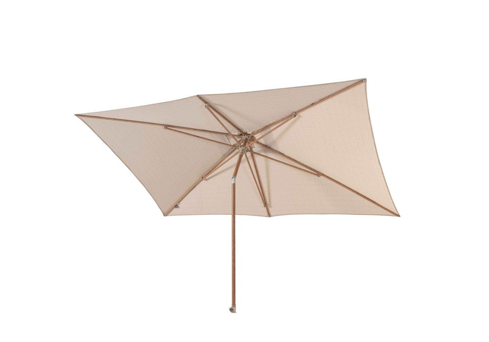 4 Seasons Outdoor Azzurro 2x3m stokparasol frame Woodlook doek Sand - Afbeelding 2