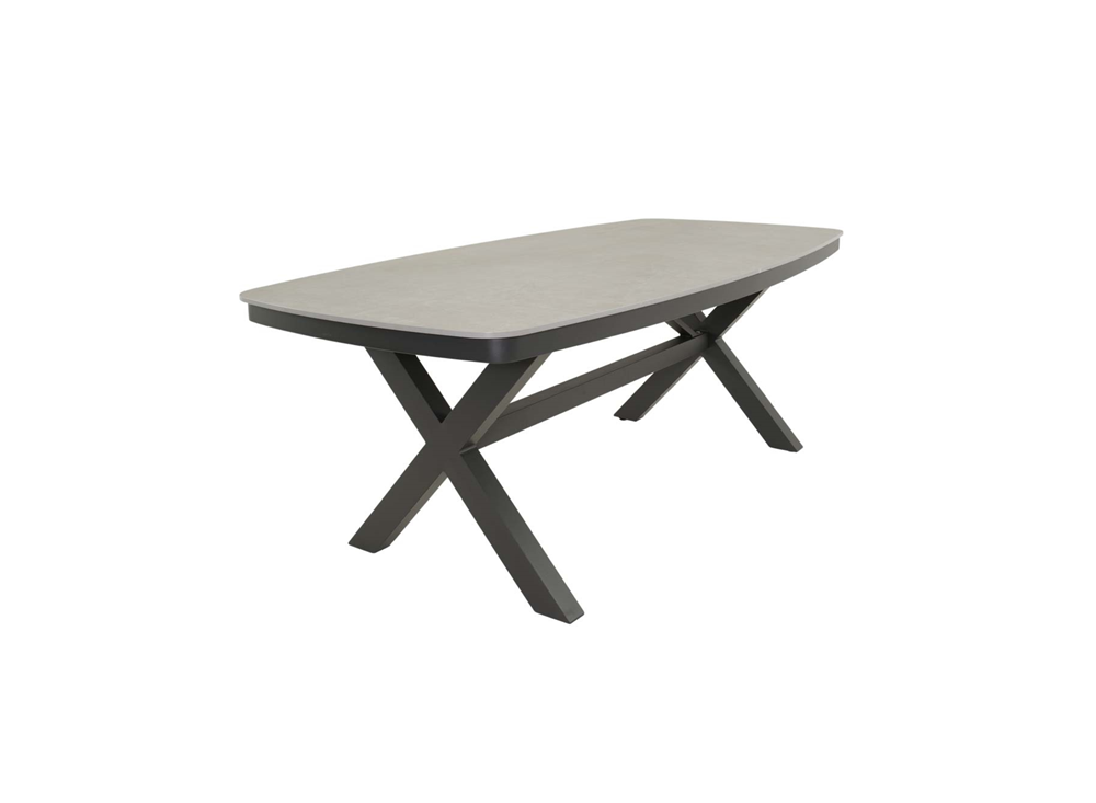 Lesli Living Davos dining tafel 200 cm Deens ovaal Antraciet