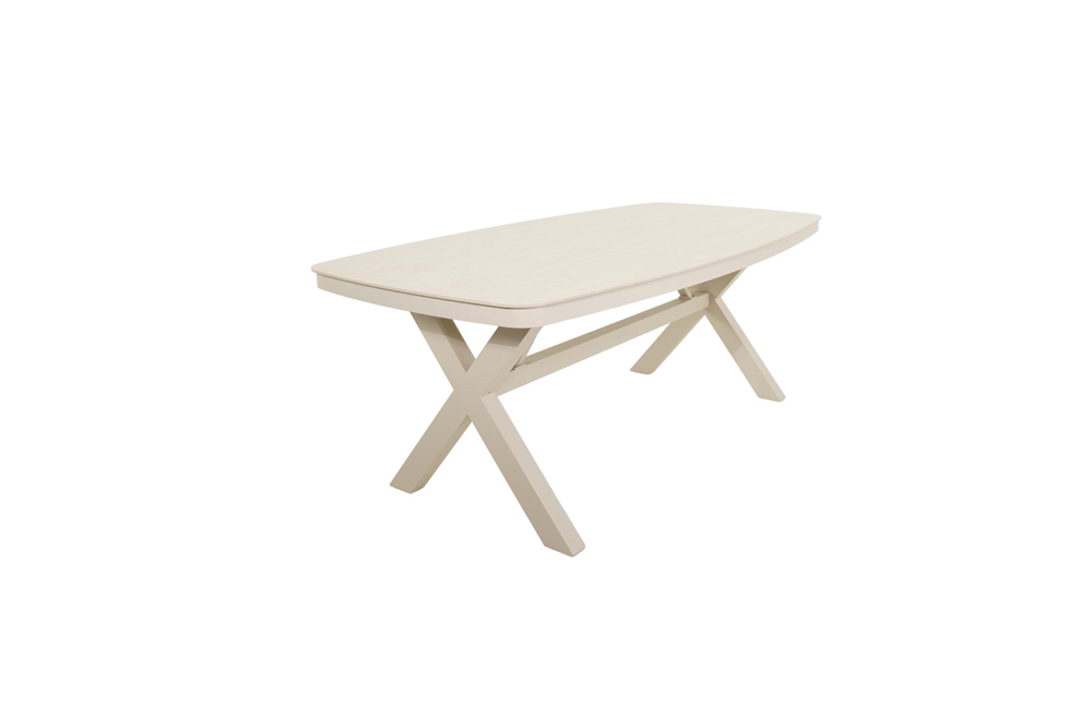 Lesli Living Davos dining tafel 240 cm Deens ovaal Crema