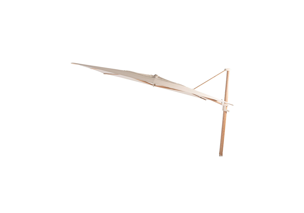 4 Seasons Outdoor Finca 4x3m parasol frame Woodlook doek Sand - Afbeelding 2