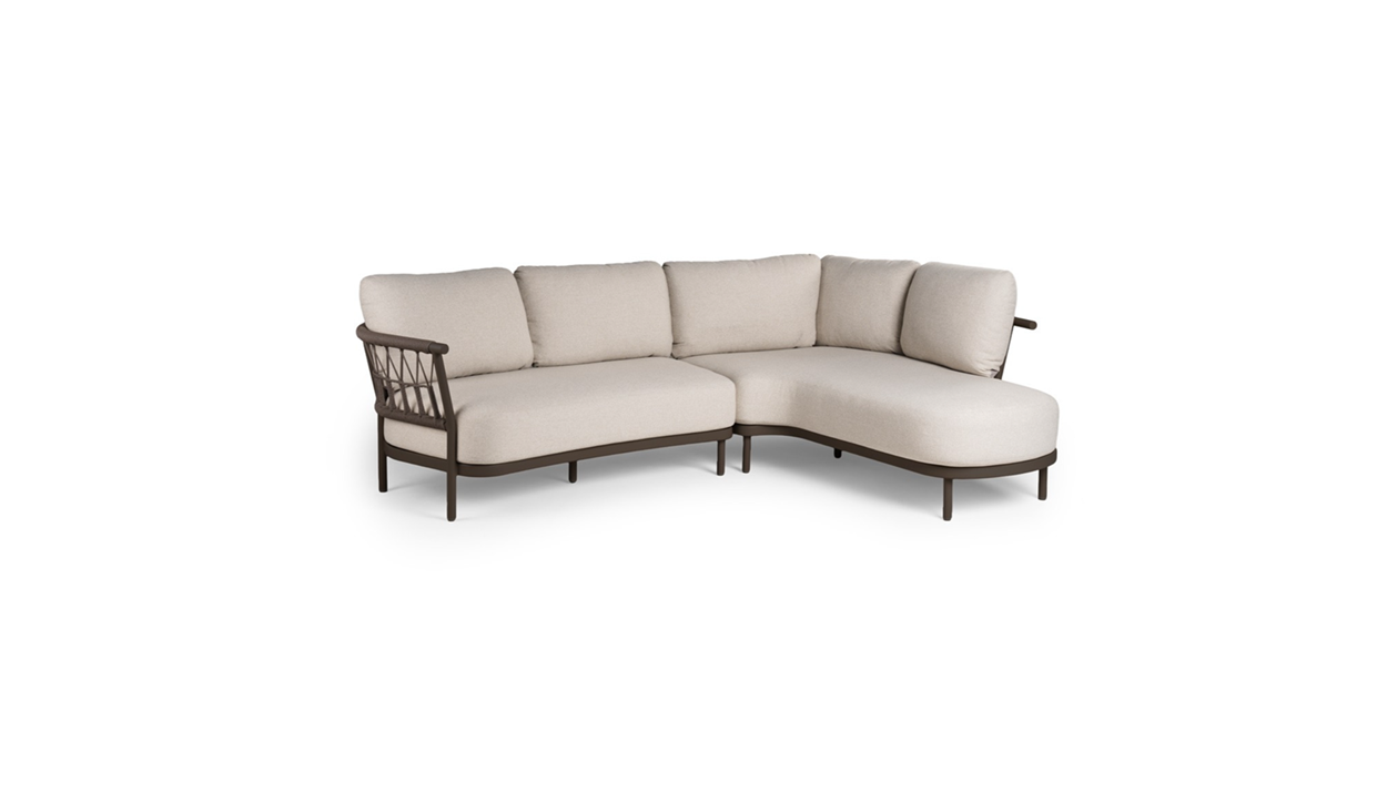 Tierra Outdoor Fresca chaise lounge Links Chocolat 2 delig