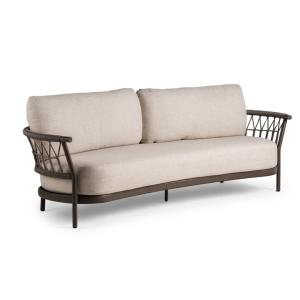 Tierra Outdoor Fresca lounge bank 3 zits Chocolat