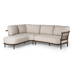 Tierra Outdoor Fresca chaise lounge Rechts Chocolat 2 delig