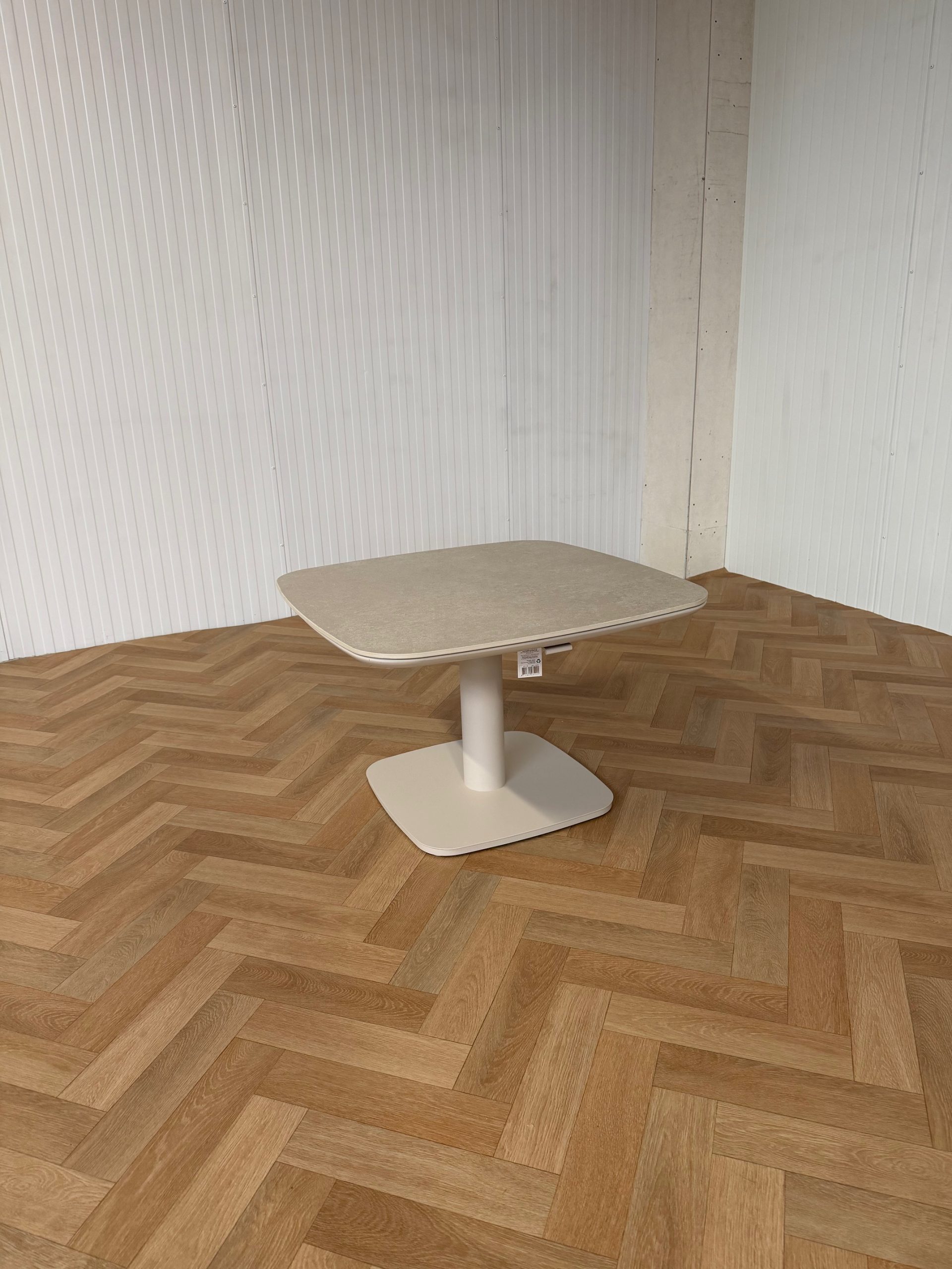 Lesli Living Geneva tafel hoog-laag 80x80 cm Crema - Afbeelding 2
