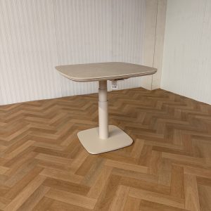 Lesli Living Geneva tafel hoog-laag 80x80 cm Crema