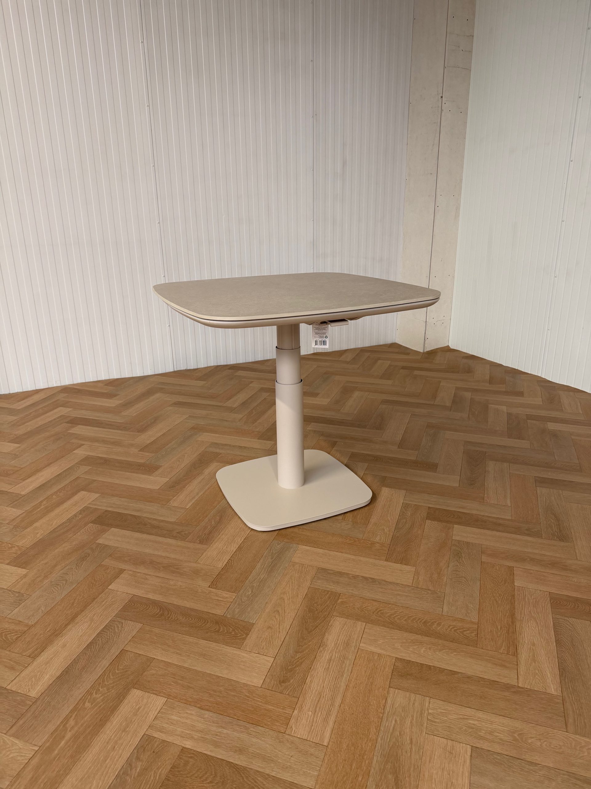 Lesli Living Geneva tafel hoog-laag 80x80 cm Crema