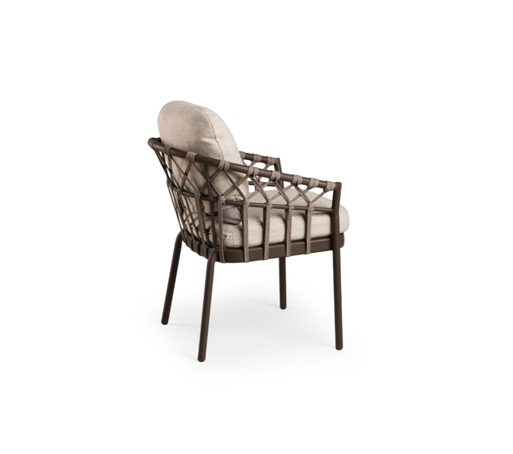 Tierra Outdoor Nevada dining chair Chocolat - Afbeelding 2
