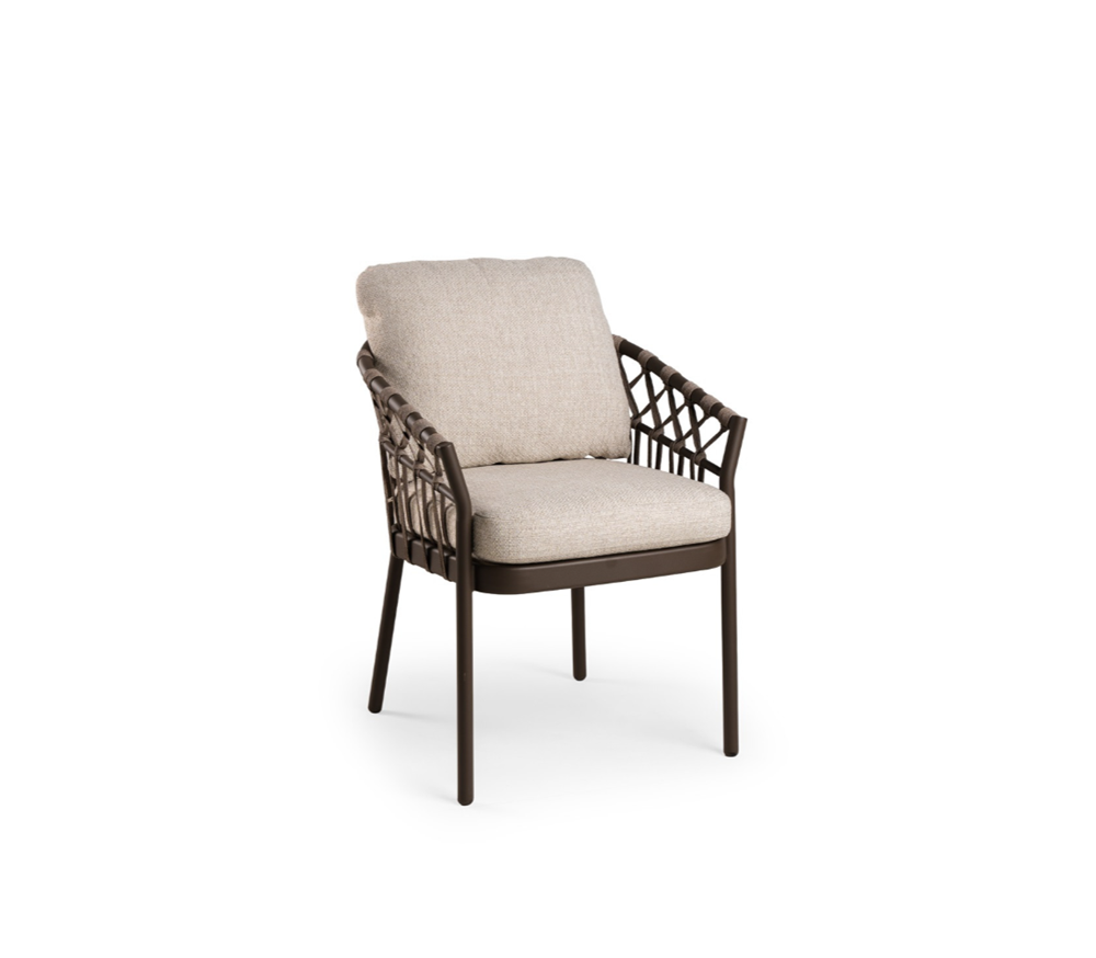 Tierra Outdoor Nevada dining chair Chocolat