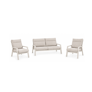 ohio sofa set met 2 zits bank crema