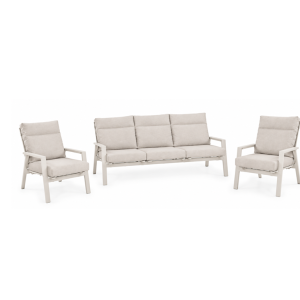 ohio sofa set met 3 zits bank crema